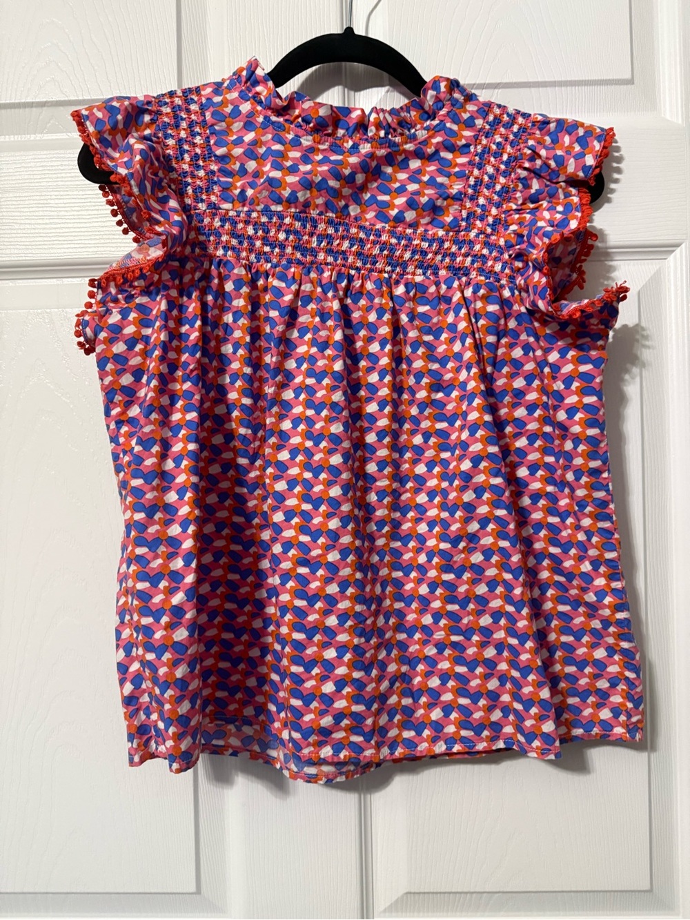 THML Smocked Flutter Sleeve Top- M - Picture 2 of 7